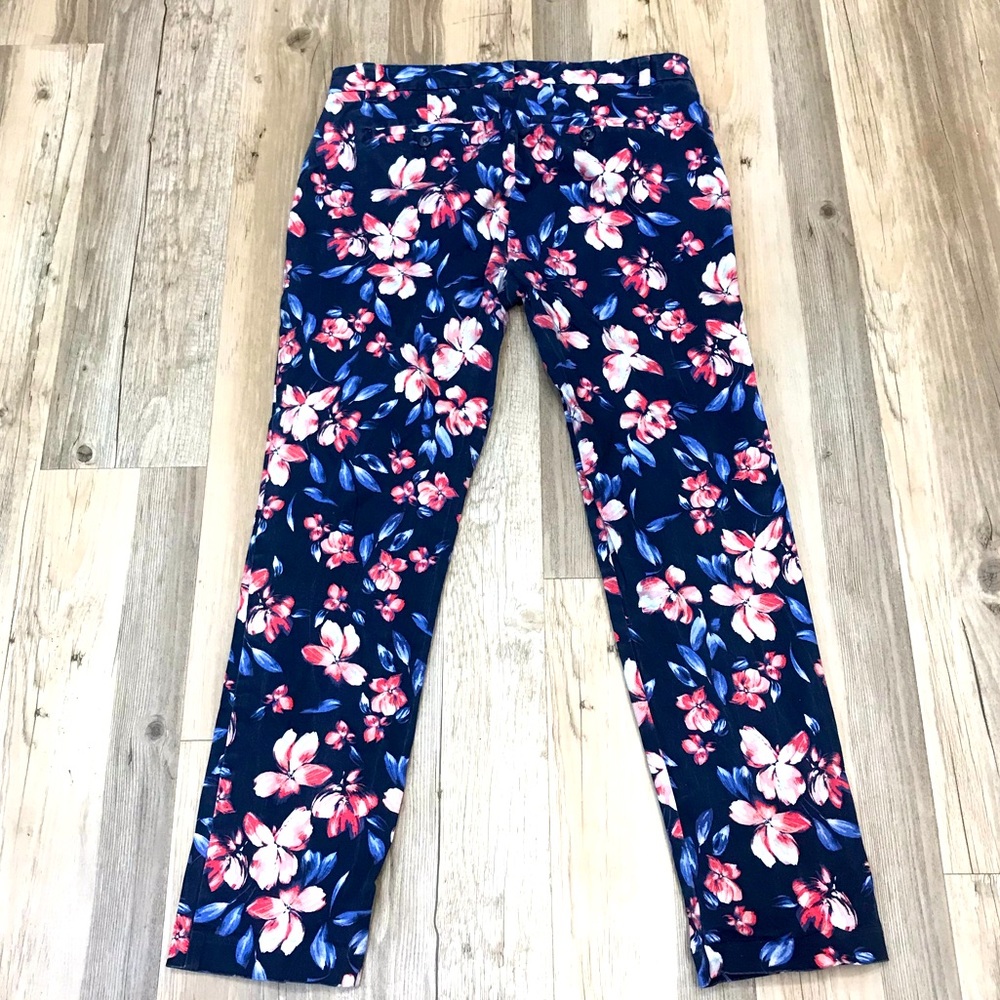 Gap pixie style Navy blue Hawaiian pants sz 4